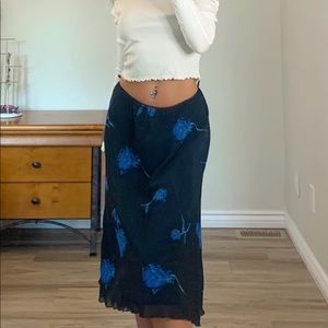 Sheer flowey maxi skirt